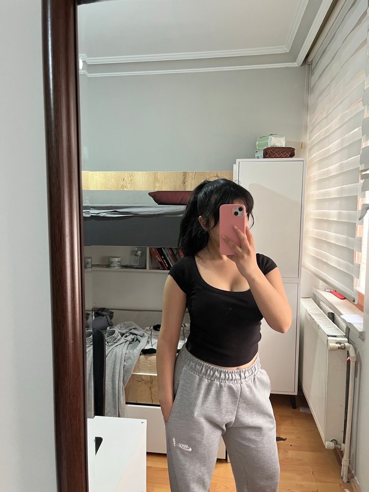 NİKE Gri oversize eşofman - Görsel 2