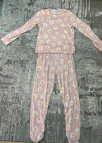 PENTİ Pembe Desenli Pijama Takımı - Görsel 6