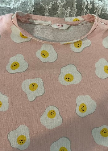 PENTİ Pembe Desenli Pijama Takımı - Görsel 4