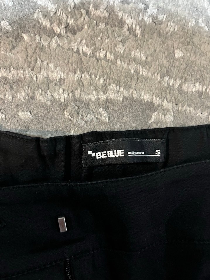 Siyah Cepli Kumaş  Kız Çocuk Pantolon - Görsel 5