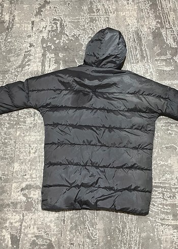 Gri Uzun Kadın Kışlık Mont( Tesettüre uygun) - Görsel 3