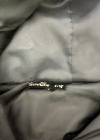 Gri Uzun Kadın Kışlık Mont( Tesettüre uygun) - Görsel 4