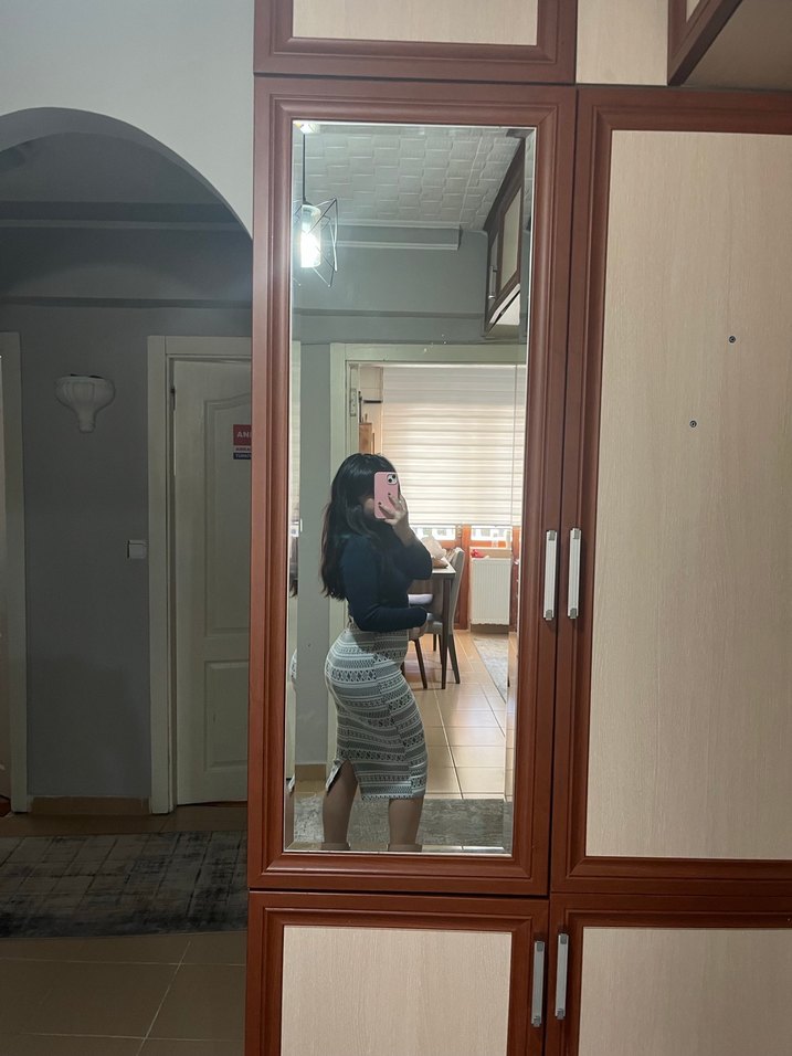 Desenli Midi Kalem Etek - Görsel 4