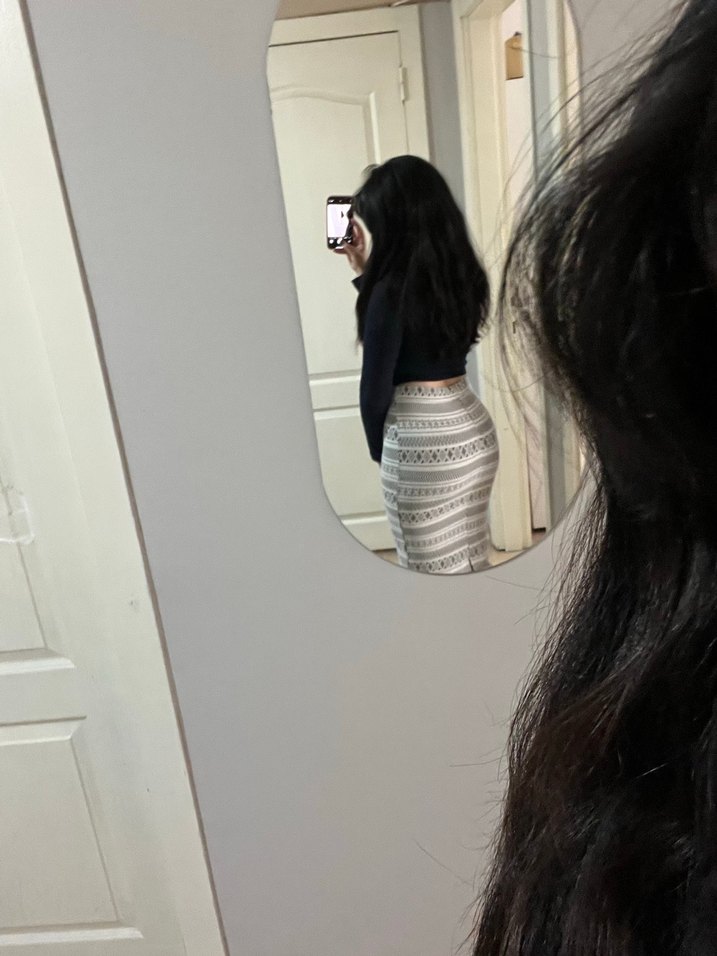 Desenli Midi Kalem Etek - Görsel 3