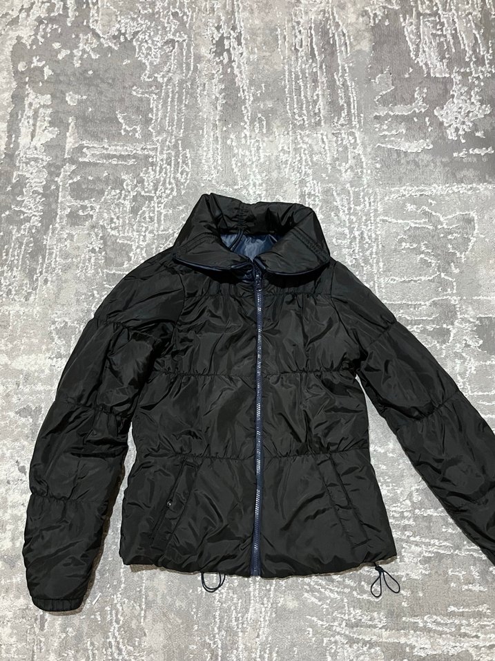 ÇİFT TARAFLI Kadın Lacivert-Siyah Kışlık Mont - Görsel 3