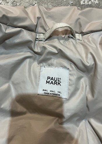 Gri Kadın Kışlık Mont, - Görsel 4