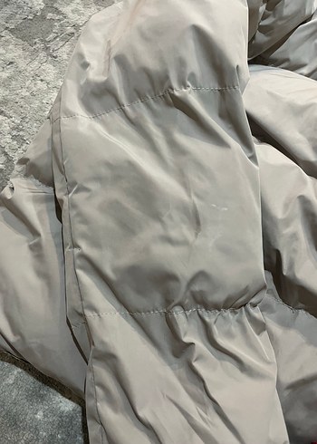 Gri Kadın Kışlık Mont, - Görsel 7