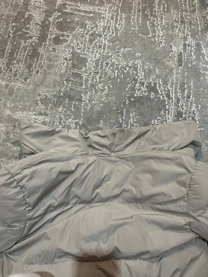 Gri Kadın Kışlık Mont, - Görsel 5