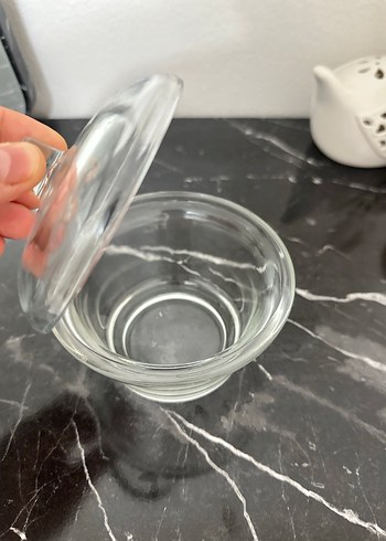 Şeffaf Cam Kapaklı Küçük Kase - Görsel 2