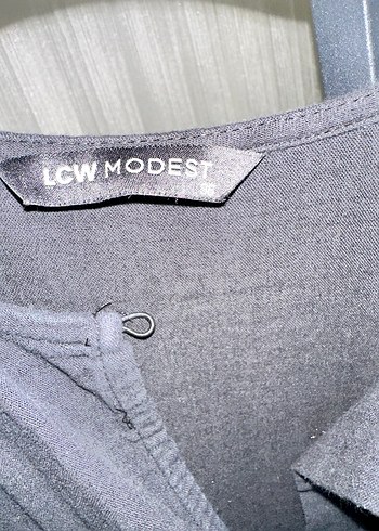 Düğmeli Siyah Uzun Hamile Elbisesi - Görsel 3