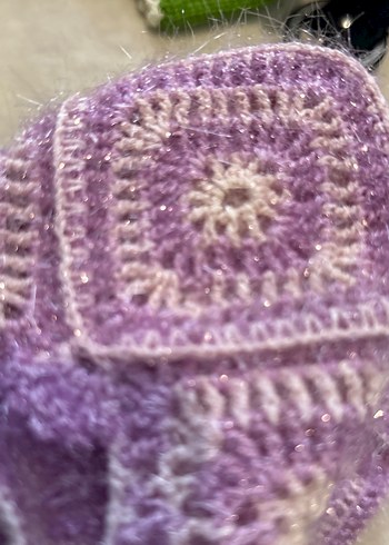 Nakışlı Mor Kız patik - Görsel 3