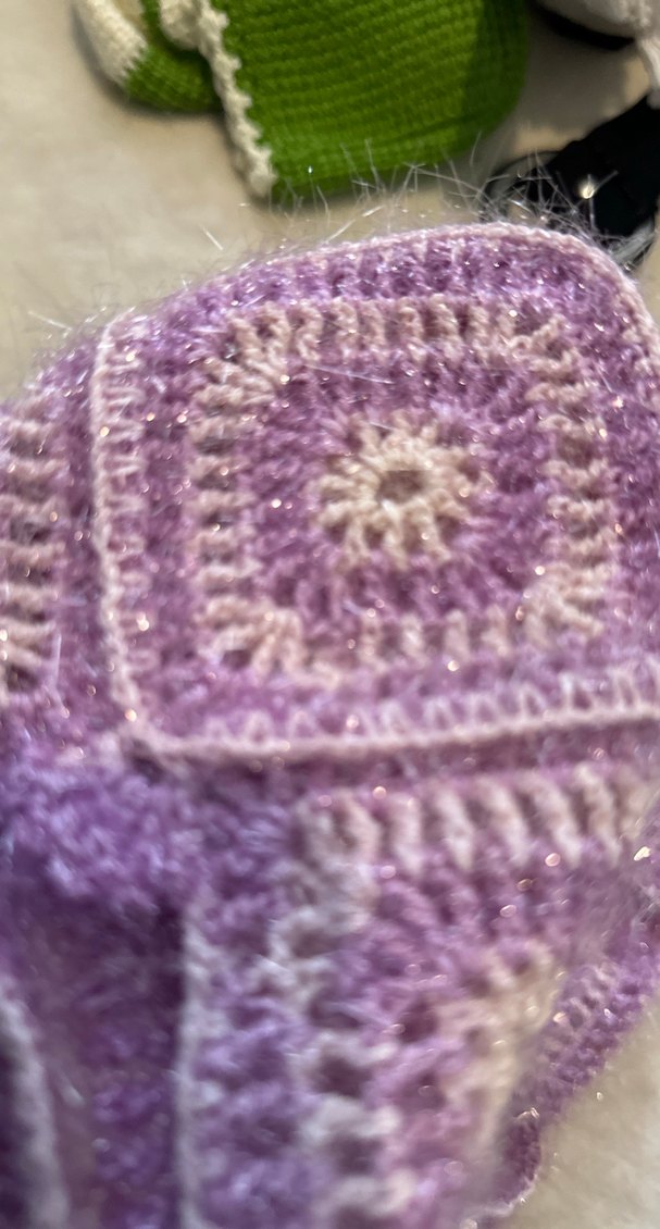 Nakışlı Mor Kız patik - Görsel 3