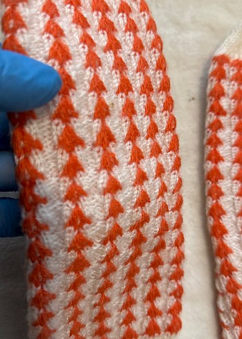 Turuncu Beyaz kadın patik - Görsel 3