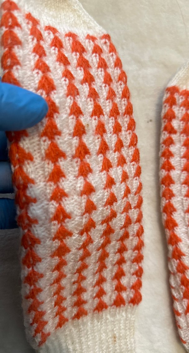 Turuncu Beyaz kadın patik - Görsel 3