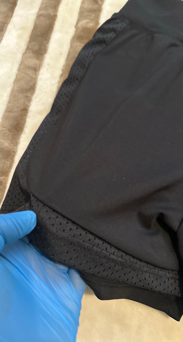 Siyah Bantlı Mini Hamile Şortu - Görsel 4