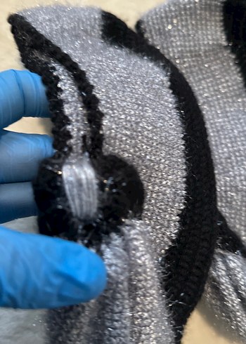 Gri Siyah Örgü Kadın  patik - Görsel 3