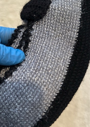 Gri Siyah Örgü Kadın  patik - Görsel 4