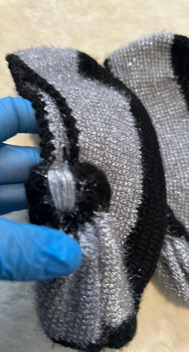 Gri Siyah Örgü Kadın  patik - Görsel 3