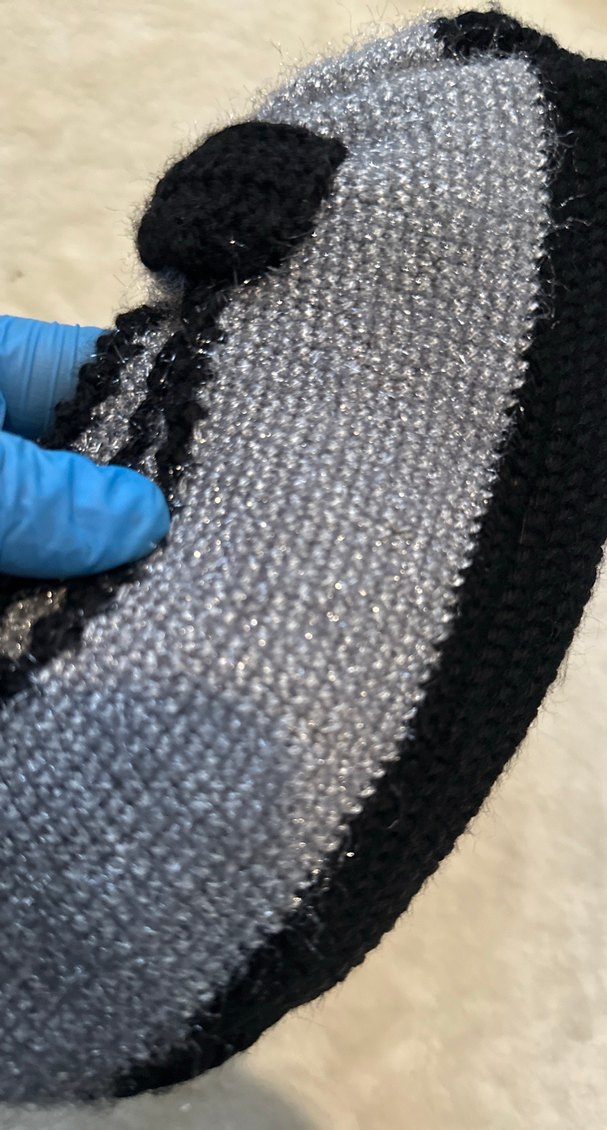 Gri Siyah Örgü Kadın  patik - Görsel 4