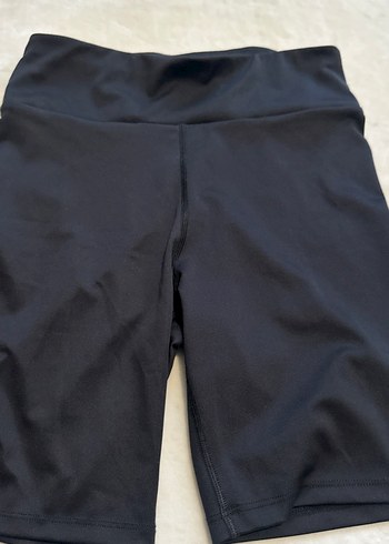 Siyah Elastik Bel Midi Hamile Şortu - Görsel 4