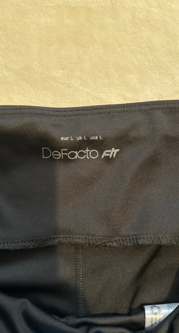 Siyah Elastik Bel Midi Hamile Şortu - Görsel 5