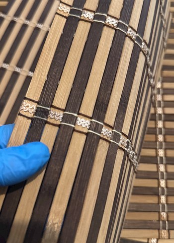 Kahverengi Çizgili Bambu Amerikan Servis 3 tane - Görsel 3