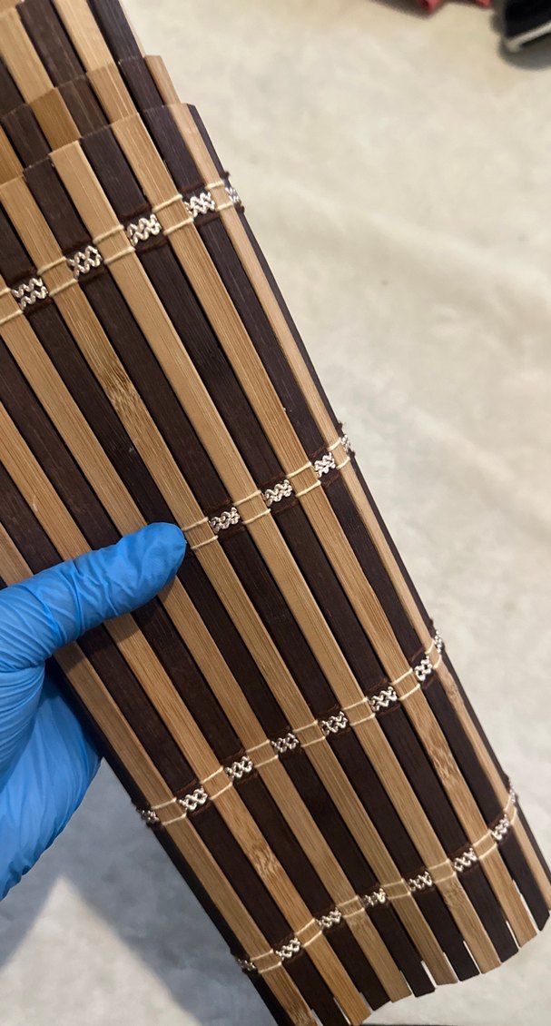 Kahverengi Çizgili Bambu Amerikan Servis 3 tane - Görsel 5