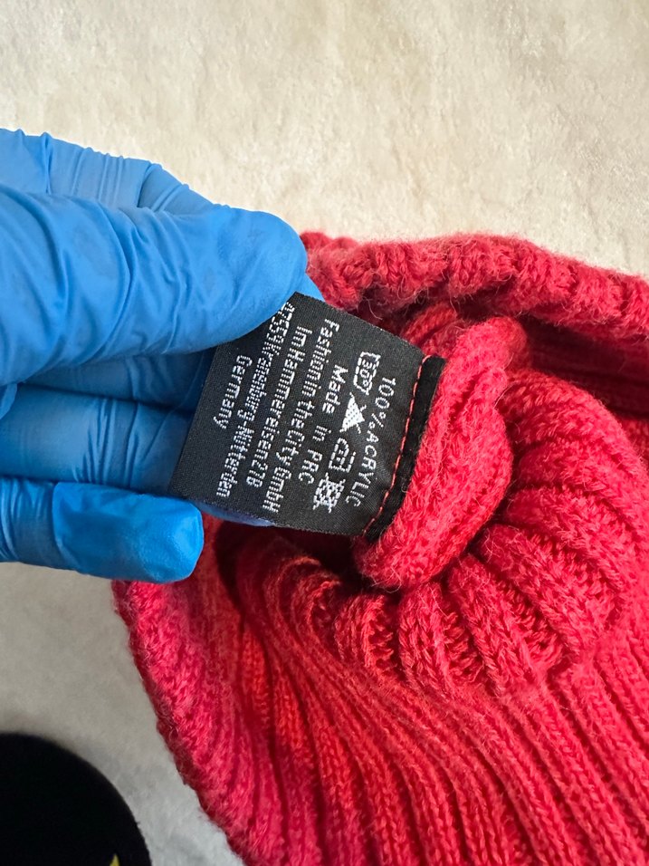 Kadın Kırmızı Örgü Yün Bere - Görsel 3