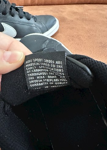 Siyah Gri Spor Ayakkabı Bağcıkları Nike - Görsel 6