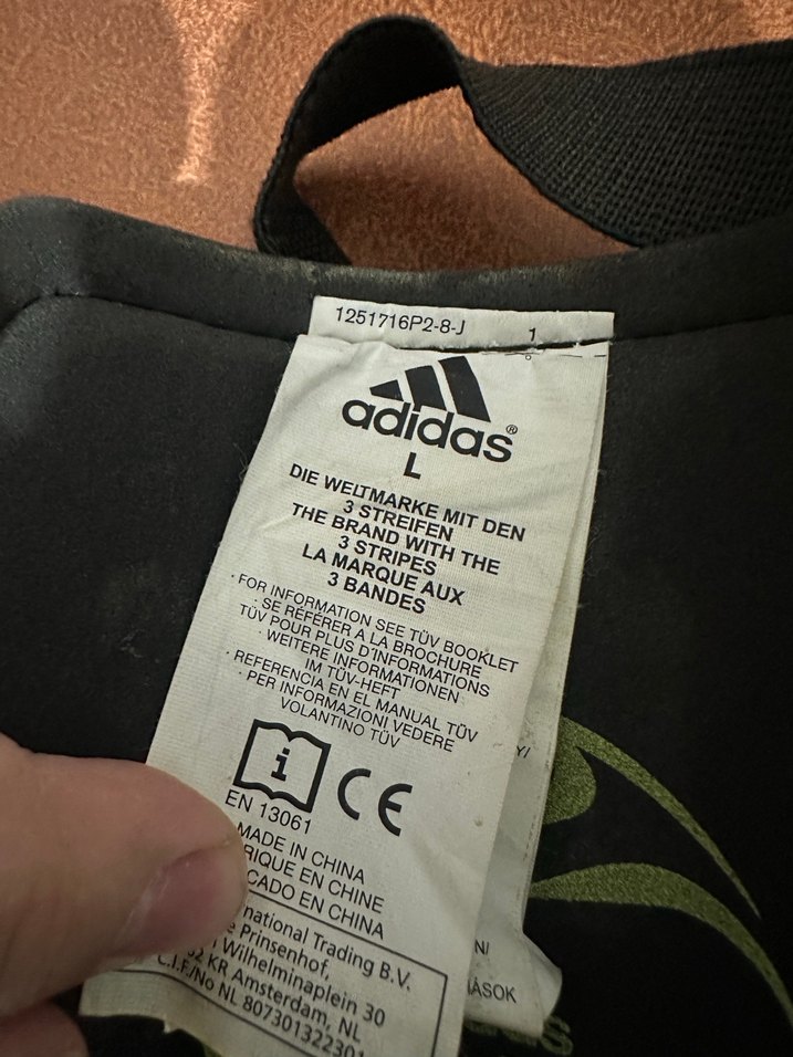 Adidas Beyaz Baskılı Dizlikler Velcro - Görsel 3