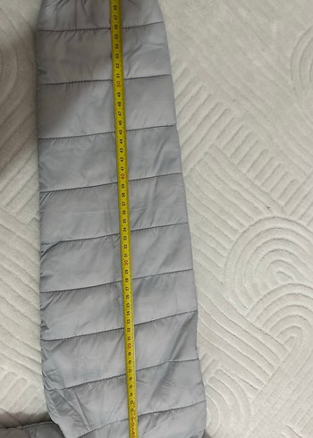 Gri Kadın Kışlık Mont Yüksek Yakalı - Görsel 11