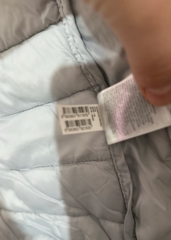 Gri Kadın Kışlık Mont Yüksek Yakalı - Görsel 7