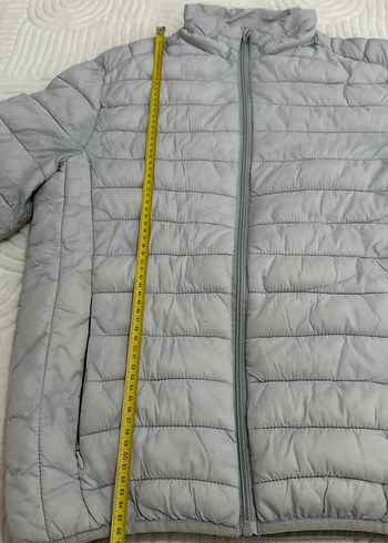 Gri Kadın Kışlık Mont Yüksek Yakalı - Görsel 2