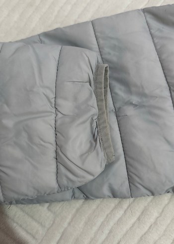 Gri Kadın Kışlık Mont Yüksek Yakalı - Görsel 12