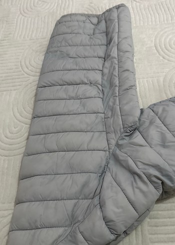 Gri Kadın Kışlık Mont Yüksek Yakalı - Görsel 18