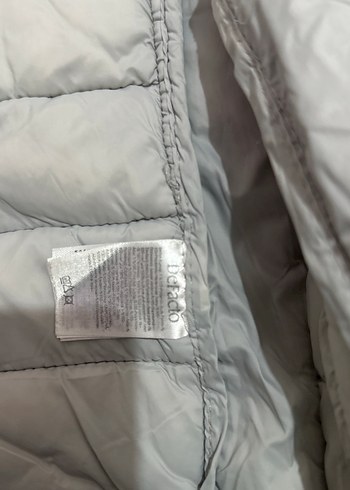 Gri Kadın Kışlık Mont Yüksek Yakalı - Görsel 6