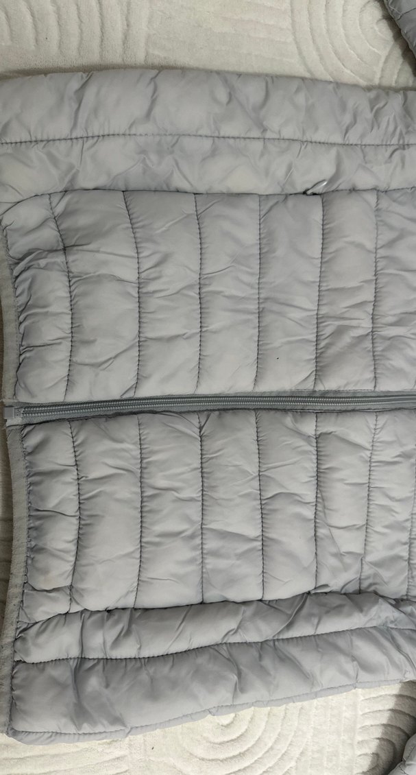 Gri Kadın Kışlık Mont Yüksek Yakalı - Görsel 5