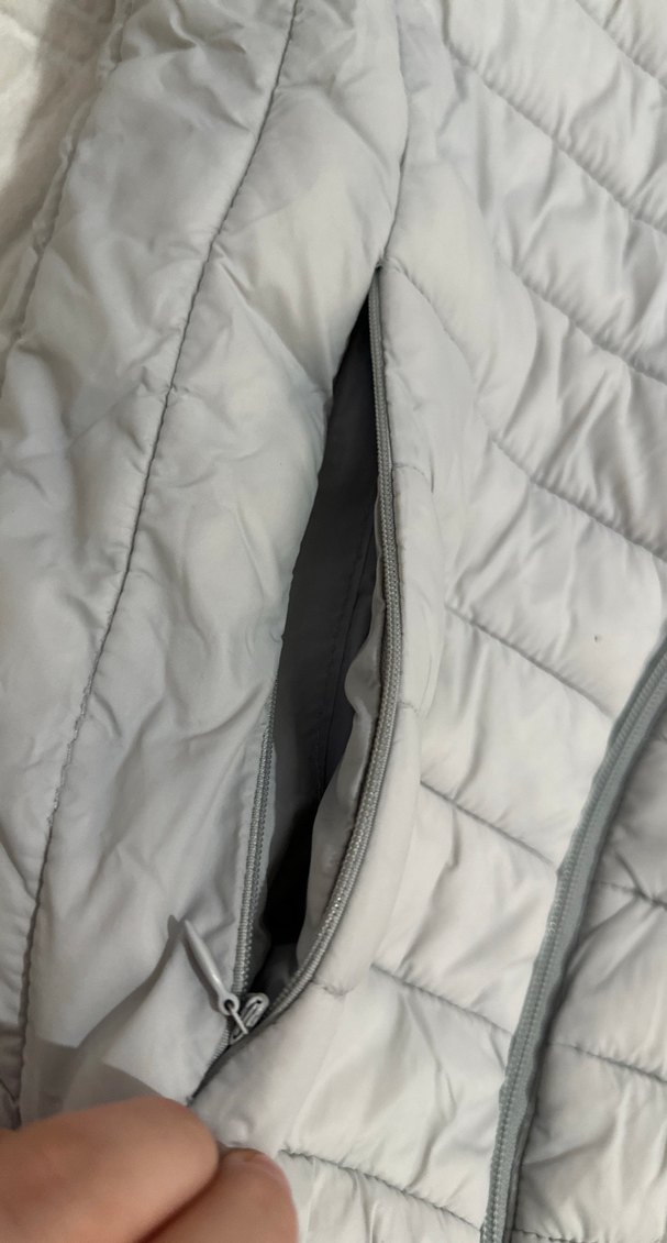 Gri Kadın Kışlık Mont Yüksek Yakalı - Görsel 4