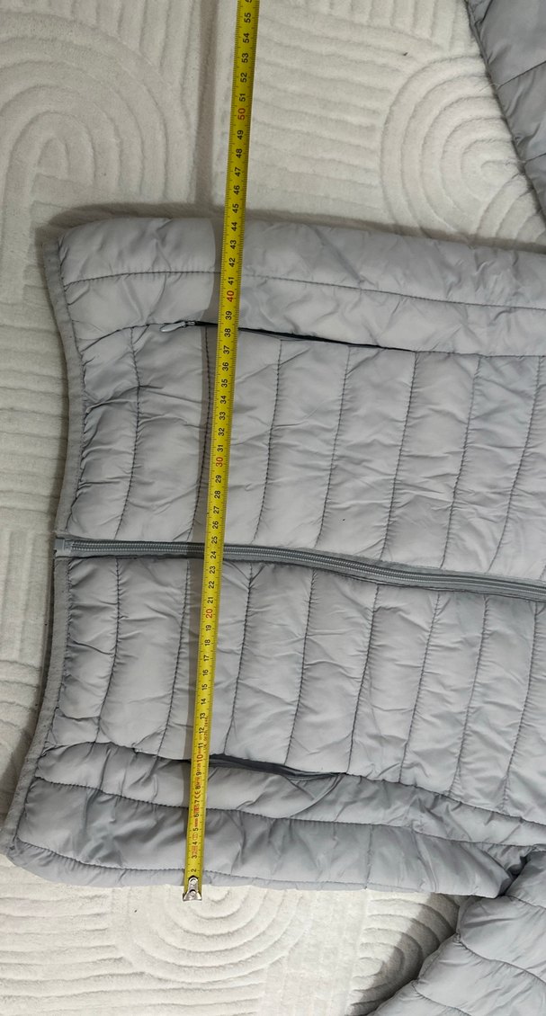 Gri Kadın Kışlık Mont Yüksek Yakalı - Görsel 3