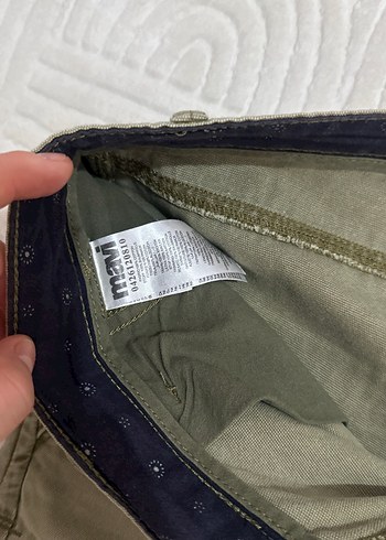 Pamuklu Bej Casual Kemerli Erkek Şort - Görsel 3