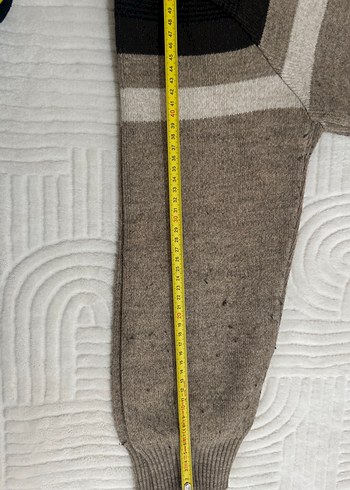 Gri Kahverengi Erkek Triko Kazak - Görsel 12