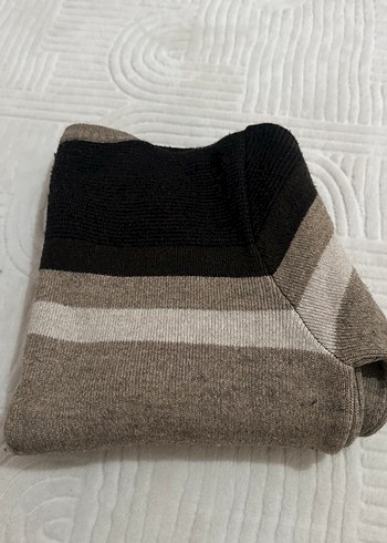 Gri Kahverengi Erkek Triko Kazak - Görsel 17