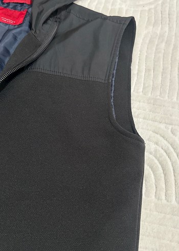 Siyah Fermuarlı Kolsuz Erkek Ceket - Görsel 3