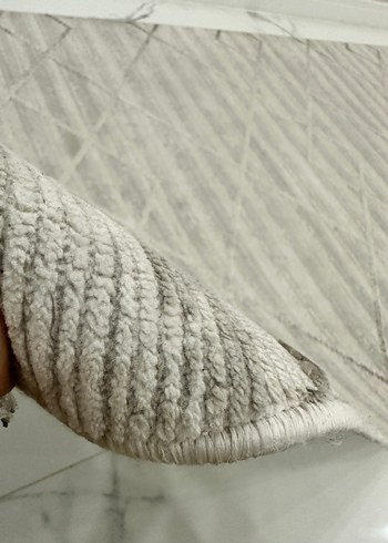 Gri Modern Düz Desen Halı - Görsel 3