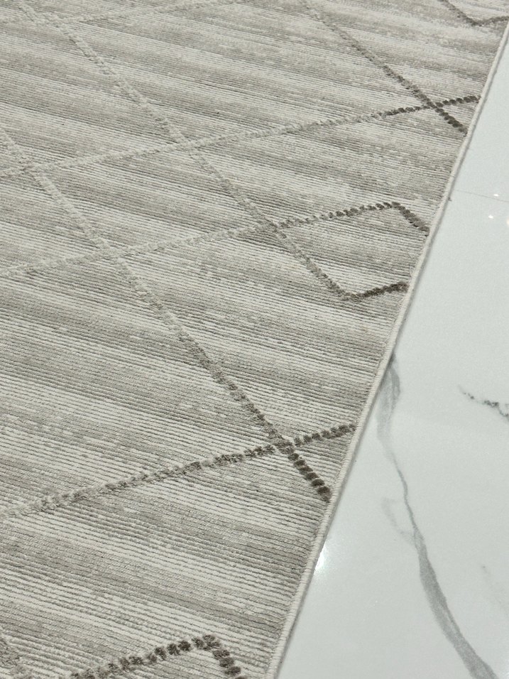 Gri Modern Düz Desen Halı - Görsel 4