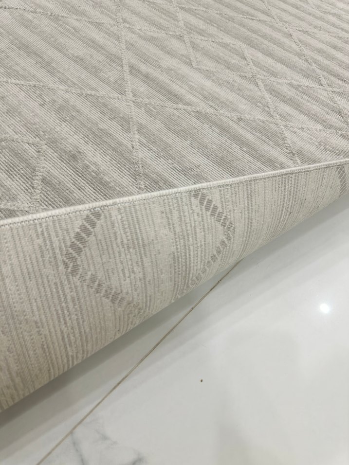 Gri Modern Düz Desen Halı - Görsel 2
