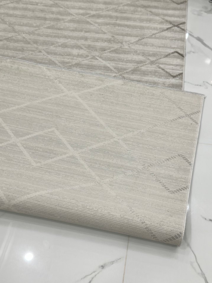 Gri Modern Düz Desen Halı - Görsel 5