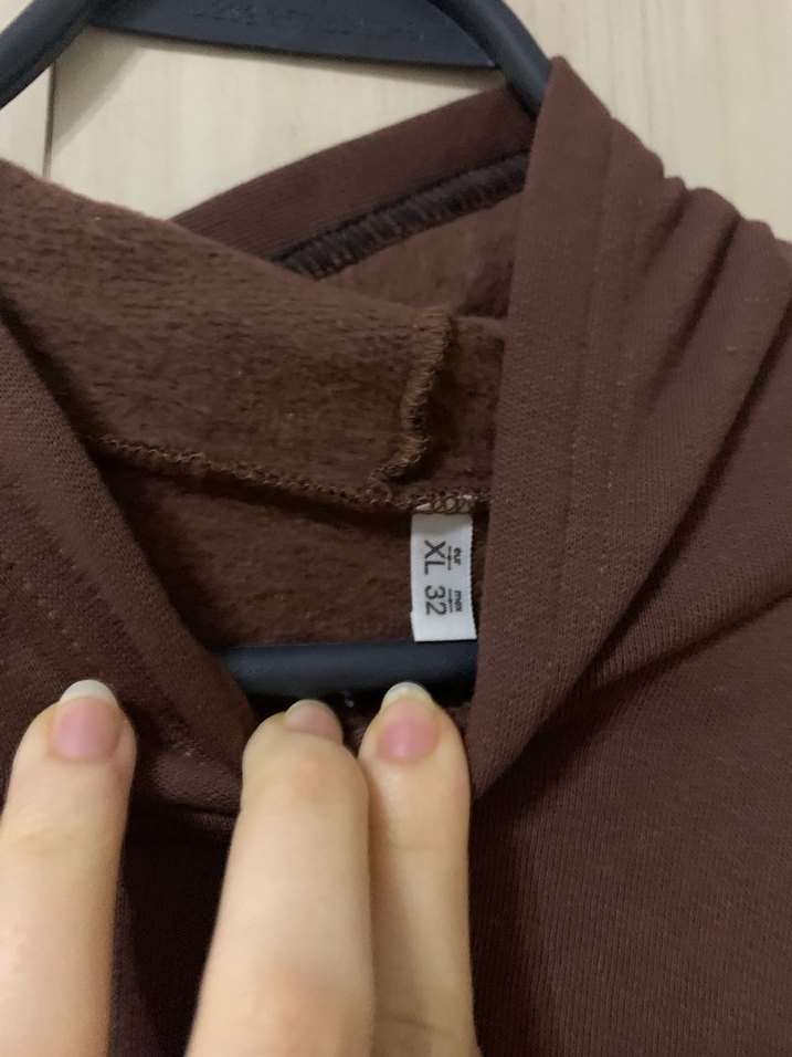 Kahverengi Yüksek Yaka Kadın Sweatshirt - Görsel 2