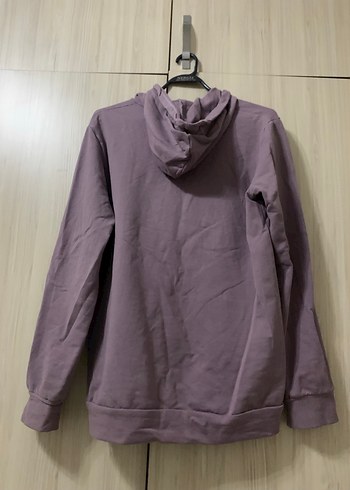 Kadın Mor Uzun Kollu Salaş Sweatshirt - Görsel 3