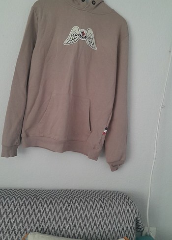 Diğer Bej Kadın Sweatshirt, Uzun Kollu, Rahat Kesim